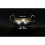 A Victorian Silver Plated Sugar Bowl Of