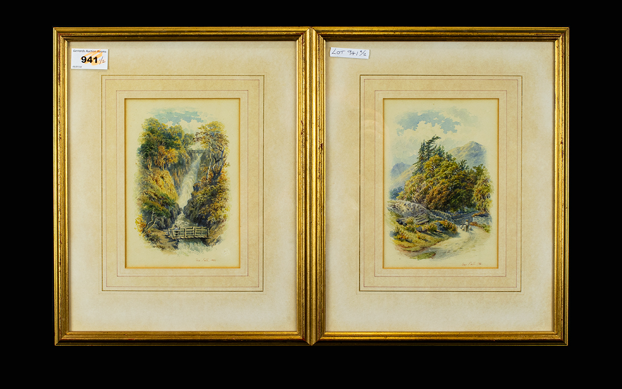 A Pair Of Late 19th Century Watercolour