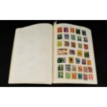 Black Spring Back Simplex Stamp Album. A