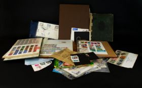Large Box of Stamps and related items. Covers, albums and so on.