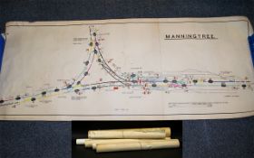 A Collection Of Railway Interest, Original Signal Box Diagrams.