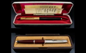 Parker Fountain Pen with 14ct Gold Nib, Can Be Lever Fill or Cartridge, with Receipt for 12.4.77.