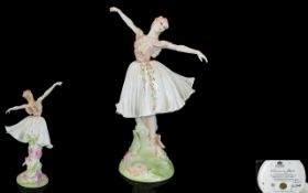 Coalport Figurine A Fine Bone China Figurine Depicting A Ballerina. Named Antoinette Fibley.