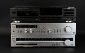 Technics Amplifier SU-Z11 Techincs Tuner ST-Z11L And A Compact Disc Player SL-PG400A