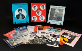 Pop Music Autographs - Nice Collection to Includes Duane Eddy, Dusty Springfield, Yoko Ono,