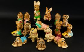 Collection of Pendelfin Ceramic Figures.