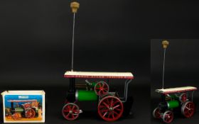Mamod - Working Model Steam Tractor with Accessories, In Black, Green and Red Colour way.