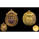 1920's 9ct Gold Medals ( 2 ) Two In Total, One for Cricket,