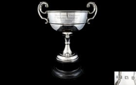 The Famous and Iconic Blackpool Waterloo Bowling Handicap Sterling Silver Two Handle Trophy - Cup,