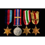 World War II Set of 4 Military Medals, In Box of Issue and Confirmation Certificate.