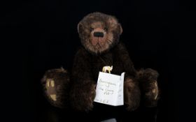 Wellwood Bears - Superb Quality Very Ltd Edition and Numbered Handmade Alpaca Steel Shot Filling