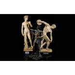 A Collection Of Reproduction Resin Figures In The Form Of Classical Characters Three in total to