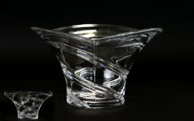 Waterford - Fine Cut Crystal ' Marqoise ' Shaped Bowl - Please See Photo. 1st Quality and Mint