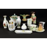 Small Collection of Assorted Pottery and glass including Aynsley, Wedgwood, Sylvac, Royal Winton,