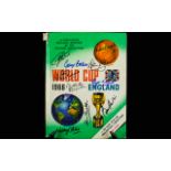 England 1966 World Cup Autographs on 1966 World Cup Book - 10 Signatures of Winning Team on Cover (