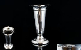 Silver Trumpet Form Vase Hallmarked Silver, Birmingham 1920,