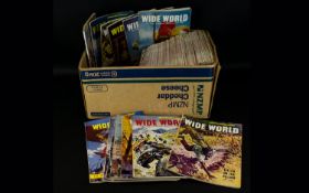 Box of ''The Wide World'' Magazines. 63 Magazines ranging between 1952 and 1964. The Wide World