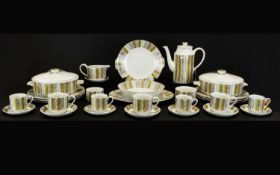 Jessie Tait Midwinter Tablewear In Sienna Design Circa 1960's, approx 29 pieces,