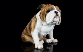 A Limited Edition Ceramic Resin Figure By North Light Titled 'Bulldog,
