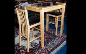 Modern Breakfast Bar with Matching Stools,