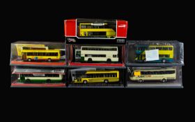 A Collection of Ltd Edition Corgi Original Omnibus Die-Cast Model Coaches ( 7 ) Scale 1.76 - For