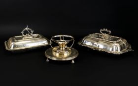Walker and Hall, Sheffield Lidded Tureen, with elaborate decoration,