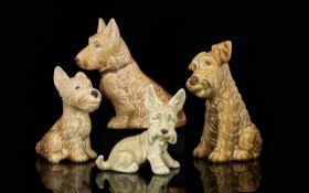 Sylvac Ceramic Dog Figures ( 4 ) Four In Total. Comprises 1/ Model No 1379, 8 Inches High. 2/