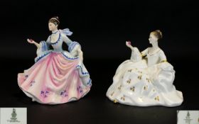 Royal Doulton Hand Painted Porcelain Figures ( 2 In Total. Comprises 1/ Rebecca HN2805. Designer