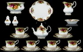 Royal Albert 'Old Country Roses' Teaset (25) pieces in total.