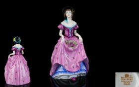 Coalport Early Pre-war Handpainted Porcelain Figurine 'Penelope' Style One Finished in rose pink