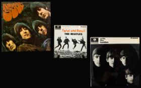A Collection Of Beatles Vinyl Records Three items in total to include 'With The Beatles' PMC 1206,