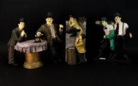 Laurel and Hardy Classics Large Figures ( 3 ) In Total. Features Laurel and Hardy Making a Telephone