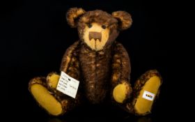 Bispham Bear Lucie Woodward - Exclusive Handmade Tipped Mohair Large Teddy Near.