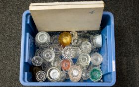 Box Of Glass All Finger Dishes And Trinkets.