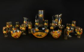 A Large Collection Of 1960's Retro Glass