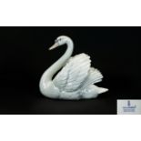 Lladro - Porcelain Figure of a Large Swa