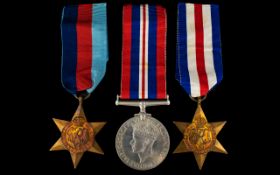 World War II Military Medals ( Trio ) In