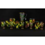 A Collection Retro Glassware A large col