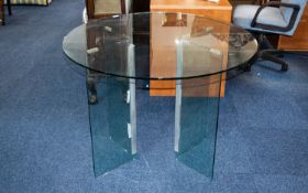 Contemporary Glass Circular Topped Cubed