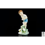 Royal Worcester Hand Painted Figurine '