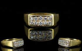 Gentleman's Nice Quality 18ct Gold Diamo