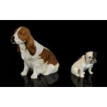 Royal Doulton Two Ceramic Dog Figures in