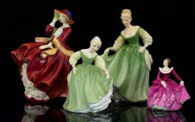 A Collection of Royal Doulton Figures ( 4 ) Four In Total. Comprises 1/ Top of the Hill - Style One.