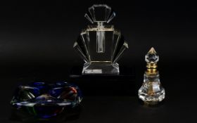 A Collection Of Decorative Glass Ware Three Items In Total,