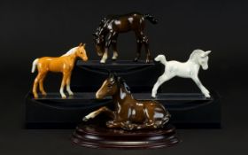 Beswick Collection of Foal Figures ( 4 ) Four In Total.