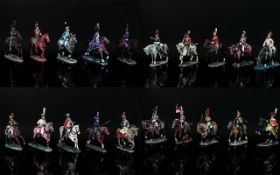Delprado Collection of ( 20 ) Twenty Hand Painted Lead Soldiers.