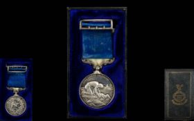Liverpool Shipwreck & Humane Society Silver Medal Awarded To James Whittaker For Meritorious