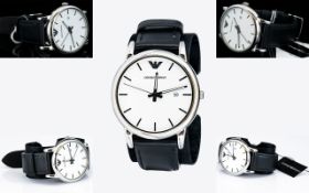 Emporio Armani - AR 1694 Date-just Classic Design Stainless Steel Wrist Watch,