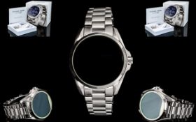 Michael Kors Gents MK 5012 Android Wear / Bradshaw Silver Tone Smart Watch.