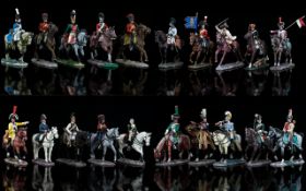 Del Prado Hand Painted Lead Soldiers on Horse Back Collection of (20). Includes 1.